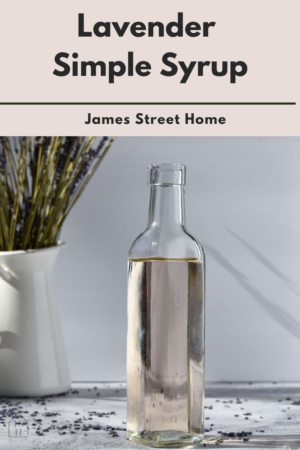 Lavender Simple Syrup is floral, sweet, and so easy to make. It's perfect for warm or cold drinks such as coffee, cocktails or mocktails, and lemonades.